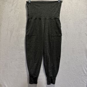 Offline By Aerie Womens High Rise Fold Over Waist Jogger Pants Large Green Black